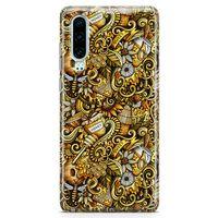 Huawei P30 Kılıf Honey Doodle Arka Kapak Koruma Desenli Full Koruyucu