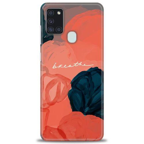 Samsung Galaxy A21S Kılıf HD Baskılı Kılıf - Breathe + Tam Ekran Koruyucu