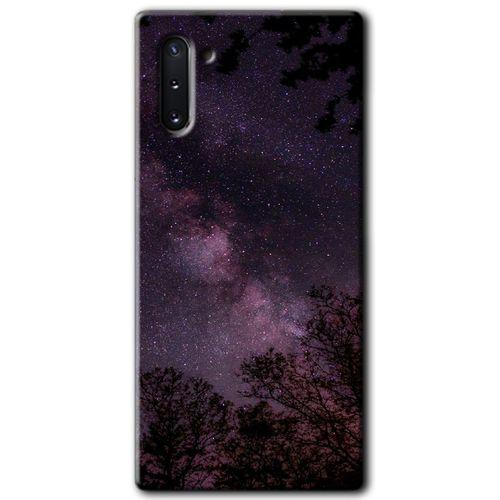 Galaxy Note 10 Kılıf HD Desen Baskılı Arka Kapak - Gece Galaksi + Kırılmaz Cam