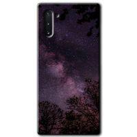 Galaxy Note 10 Kılıf HD Desen Baskılı Arka Kapak - Gece Galaksi + Kırılmaz Cam