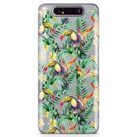 Samsung Galaxy A80 Kılıf Tropika Arka Kapak Koruma Desenli Full Koruyucu