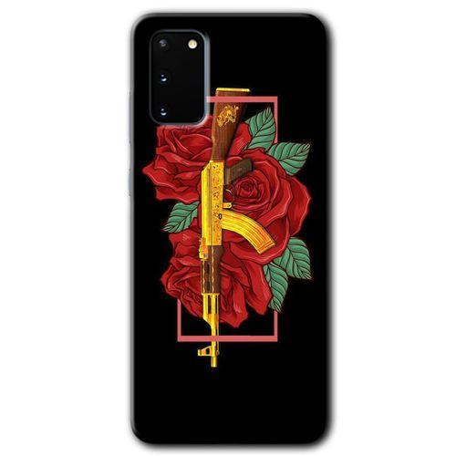 MRCİLETİSİM MRCİLETİSİM Samsung Galaxy S20 Kılıf HD Desen Baskılı Arka Kapak + Temperli Cam - Bedel