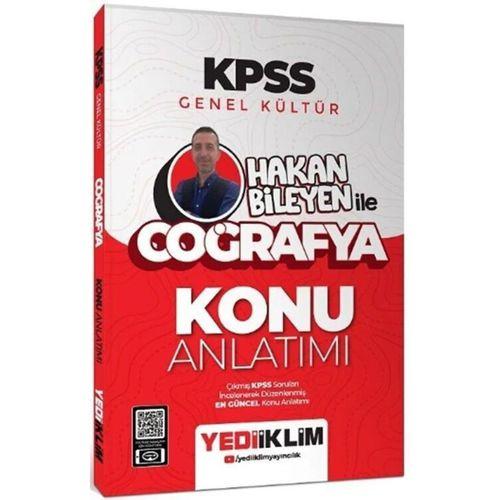 2025 KPSS Genel Kültür Hakan Bileyen ile Coğrafya Konu Anlatımı Yediiklim Yayınları