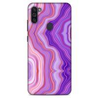 Mermer Desenli (46) Tema Core Armor Kılıf Lavanta Samsung Galaxy M11 Kılıf