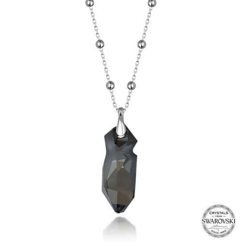 Swarovski Crystal Taşlı Top Zincir Lucky Life 925 Ayar Gumuss  Lucky Life Lucky Life Kadın Kolye