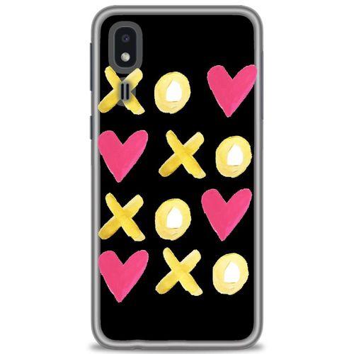 Samsung Galaxy A2 Core Kılıf HD Baskılı Kılıf - XOXOXO + Tam Ekran Koruyucu