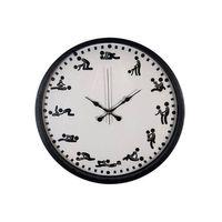 Kamasutra Temalı (Pozizyonlu) Duvar Saati Siyah