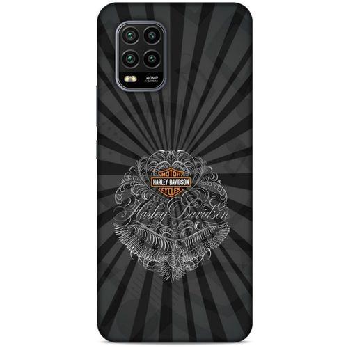 Xiaomi Mi 10 Lite Uyumlu Kılıf Motorsiklet (40) Fit Silikon Kılıf Harley