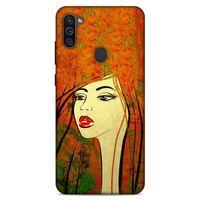 Lopard Samsung Galaxy M11 Uyumlu Kılıf Sürreal Yüzler ♀ (30) Silicone Case Desenli