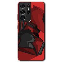 Samsung Galaxy S21 Ultra Kılıf HD Desen Baskılı Arka Kapak + Temperli Cam - DeadPool