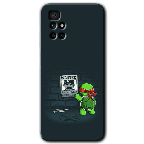 Redmi 10 Kılıf HD Desen Baskılı Arka Kapak - Kaplumbağa Avcısı