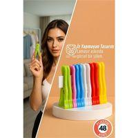 Mila Kovalchuk Serisi 48'li Premium Renkli Çamaşır Mandalı Kırılmaz İz Bırakmaz 722862