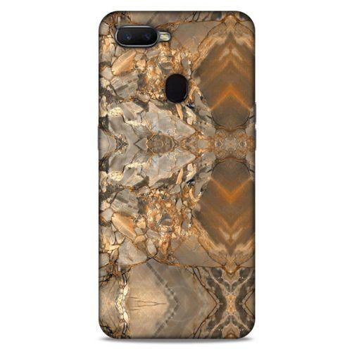 Mermer Desenli (8) Tema Baskılı Kılıf Açık Kahverengi Oppo Ax7 Kılıf