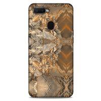 Mermer Desenli (8) Tema Baskılı Kılıf Açık Kahverengi Oppo Ax7 Kılıf