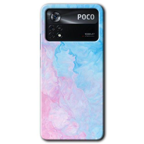 Poco x4 Pro Kılıf HD Desen Baskılı Arka Kapak + Temperli Cam - Blue Art