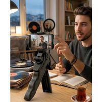Telefon Tripodu Masaüstü Stand 360 Derece Dönebilen Telefon Tutucu