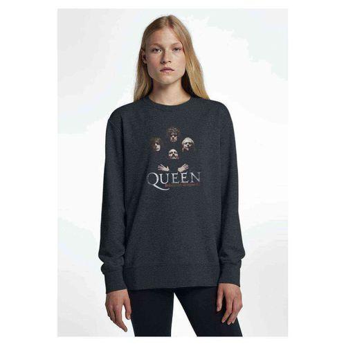 Queen Bohemian Rhapsody Baskılı Füme Antrasit Kadın Sweatshirt