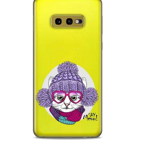 Zoologix (90) Samsung Galaxy S10e Şeffaf Kılıf Silikon Desenli