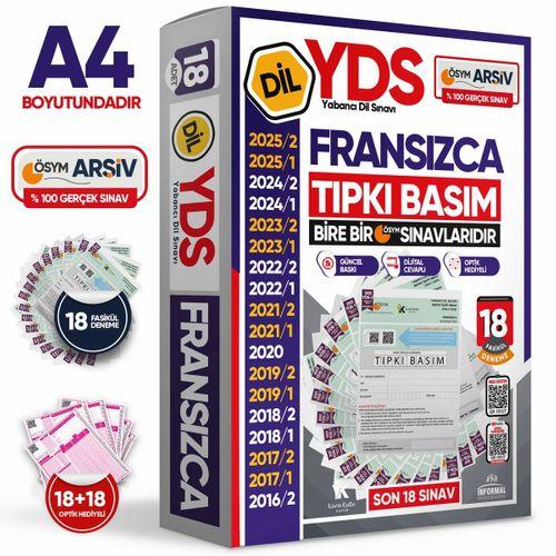 2026 YDS Fransızca ÖSYM Tıpkı Basım Çıkmış Soru Deneme Paketi 18li Fasikül SETİ