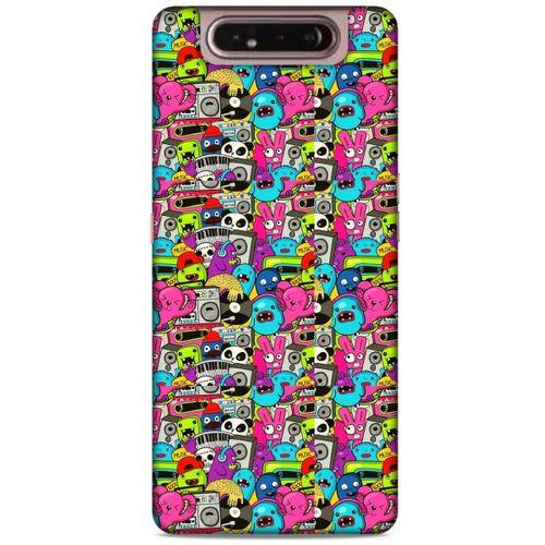 Graffitix (34) Desenli Silikon Kapak Samsung Galaxy A80 Kılıf
