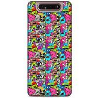 Graffitix (34) Desenli Silikon Kapak Samsung Galaxy A80 Kılıf