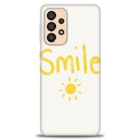 Samsung Galaxy A33 5G Kılıf HD Baskılı Kılıf - Smile Güneş + Tam Ekran Koruyucu