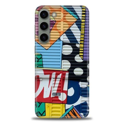 Samsung Galaxy S23 Kılıf HD Baskılı Kılıf - Grafiti + Tam Ekran Koruyucu