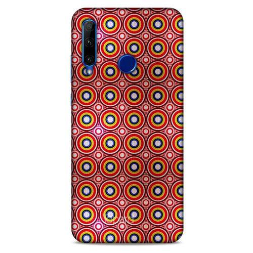 Huawei Honor 20 Lite Kılıf Pastel Renkler (40) Fit Silikon Kılıf Yeşil Kırmızı
