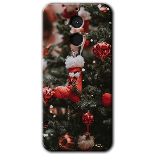 MRCİLETİSİM General Mobile GM 8 Kılıf HD Desen Baskılı Arka Kapak + Temperli Cam - Happy New Year