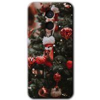 MRCİLETİSİM General Mobile GM 8 Kılıf HD Desen Baskılı Arka Kapak + Temperli Cam - Happy New Year