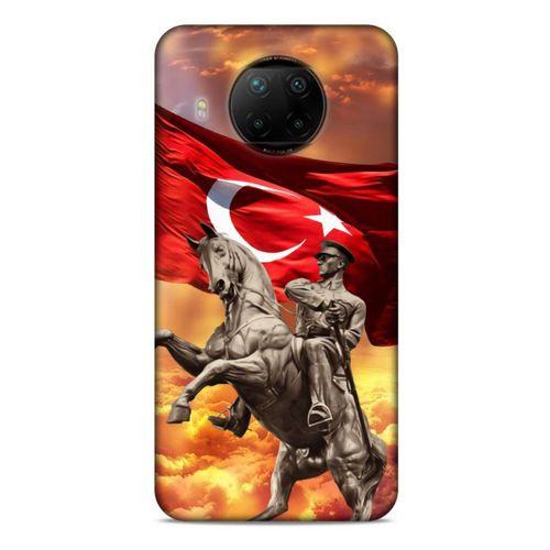 Lopard Xiaomi Redmi Note 9 Pro 5G Uyumlu Kılıf Atatürk (47) Crystal Flex Kılıf