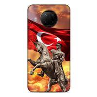 Lopard Xiaomi Redmi Note 9 Pro 5G Uyumlu Kılıf Atatürk (47) Crystal Flex Kılıf