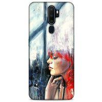 Oppo A5 2020 Kılıf Depresyon (14) Lansman Kılıf Mor Bordo