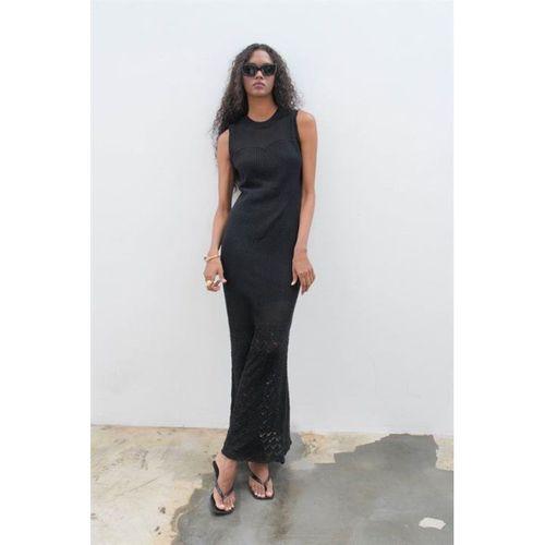 Afro Ajurlu Maksi Elbise 2796