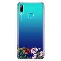 Huawei Y9 2019 Kılıf Çiçek Üçlü Arka Kapak Koruma Desenli Full Koruyucu