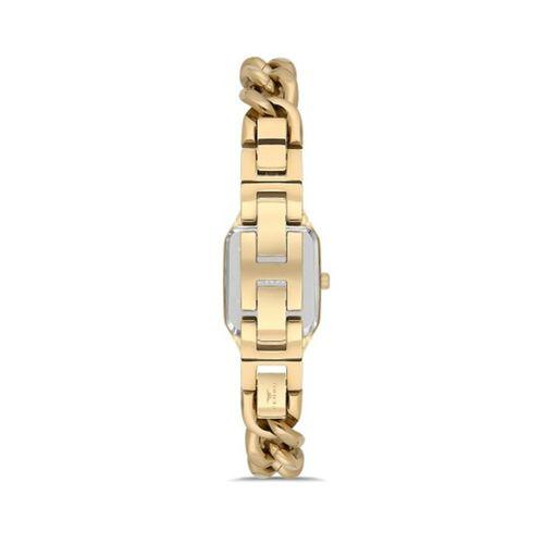 Ferro FL40132A-B Quartz Çelik Altın Rengi 21 mm Kadın Kol Saati
