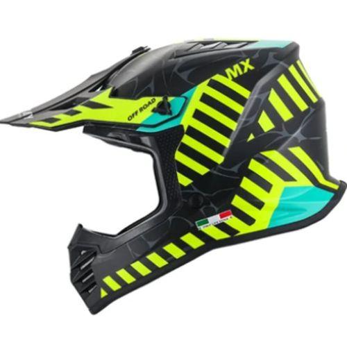 Kask Fullface Alert Sway Neon Sarı-Siyah XL