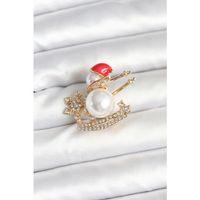 Kızaklı Kardan Adam Model Yılbaşı Temalı Broş