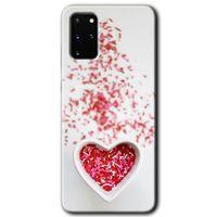 Galaxy S20 Plus Kılıf HD Desen Baskılı Arka Kapak - Kalpli Şekerleme