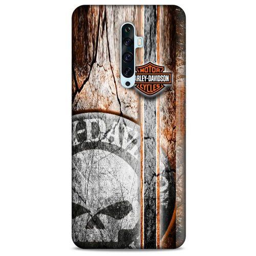 Oppo Reno 2z Uyumlu Kılıf Motorsiklet (12) Koruyucu Silikon Harley Davidson