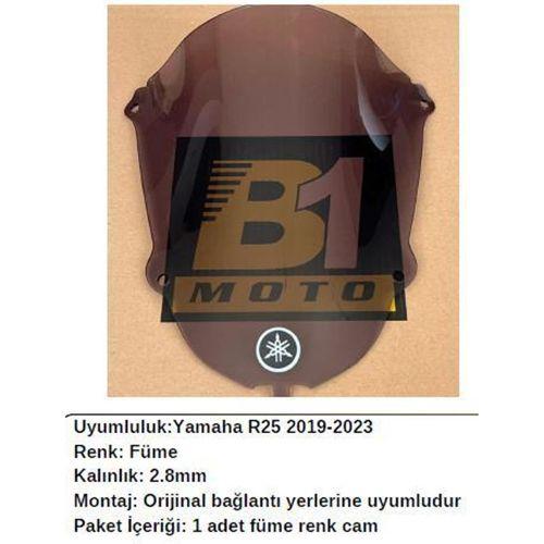 Yamaha R25 Siyah (2019-23) Siperlik Camı