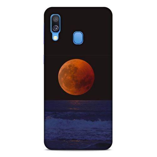 Lopard Samsung Galaxy A40 Uyumlu Kılıf Gece'S (38) Neo Hybrid Kılıf Kızıl Ay