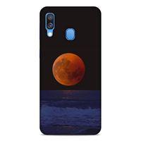 Lopard Samsung Galaxy A40 Uyumlu Kılıf Gece'S (38) Neo Hybrid Kılıf Kızıl Ay