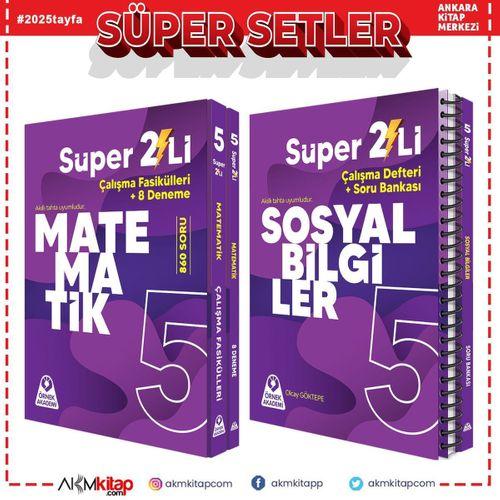 Örnek Akademi 5.Sınıf Süper İkili Matematik ve Sosyal Bilgiler Seti 2 Kitap