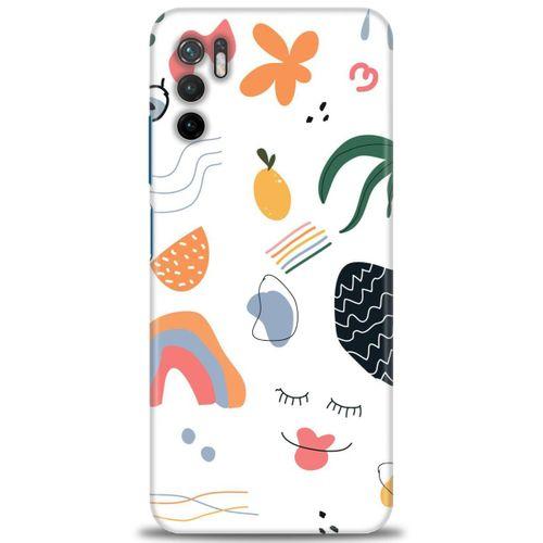 Xiaomi Redmi Note 10 5G Kılıf HD Baskılı Kılıf - Drawing + Tam Ekran Koruyucu