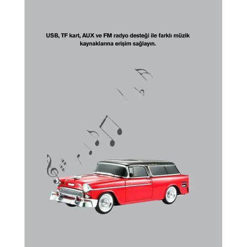 Retro Araba Şekilli Kablosuz Bluetooth Hoparlör