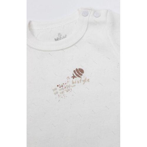 Bistyle Body Yarım Kol Ocean And Starfish 17182 Ekru