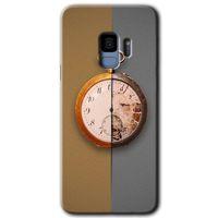 Potkal Hediye Fabrikası Samsung Galaxy S9 HD Baskılı Kılıf + 9D Tam Ekran Koruyucu - Clocks Artwork