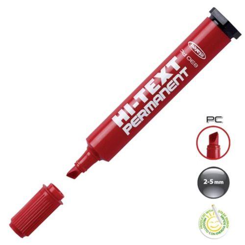 Hı-Text Permanent Kalem Kesik Uçlu Kırmızı