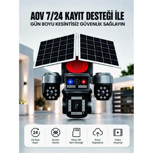 4g Sım Kartlı Uzaktan İzlemeli Akıllı Güvenlik Kamerası Çift Yönlü Ses